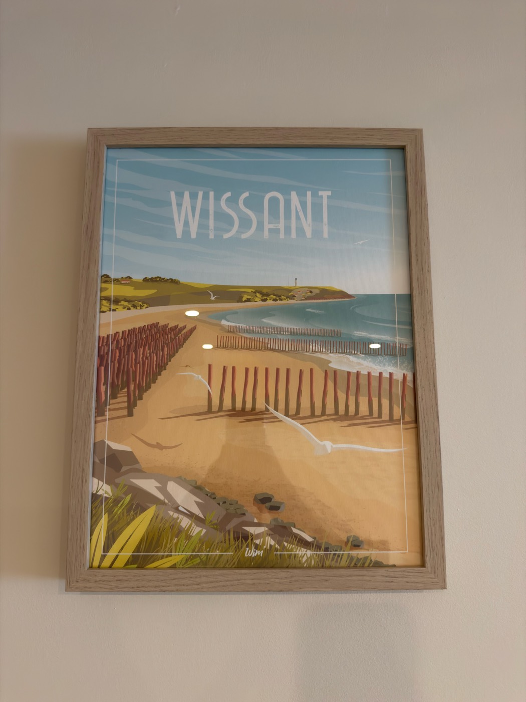 Décoration Côte d'Opale — affiche Wissant