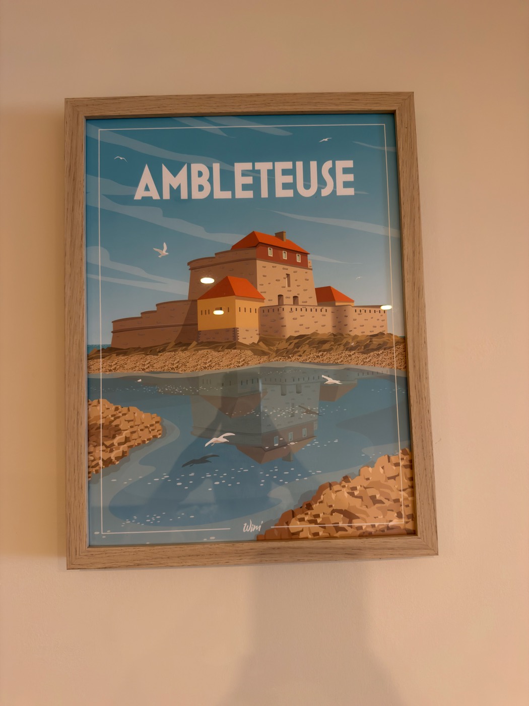 Décoration Côte d'Opale — affiche Ambleteuse